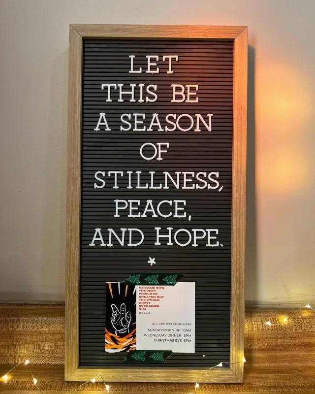 🔔 make sure to stop for games and cider at the Covenant Church tonight for @cityofgladstonemi Old Fashion Christmas!
-
I did not plan to go help decorate at church today but I did and it was wonderful. 🤍 love this place. And also the stainglass sunbeam on my letterboard in the coffee room is 💯